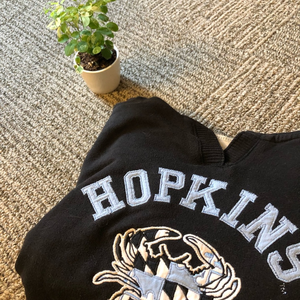Warm cotton Johns Hopkins sweater!